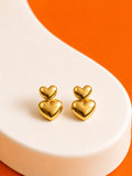Double Heart Earrings
