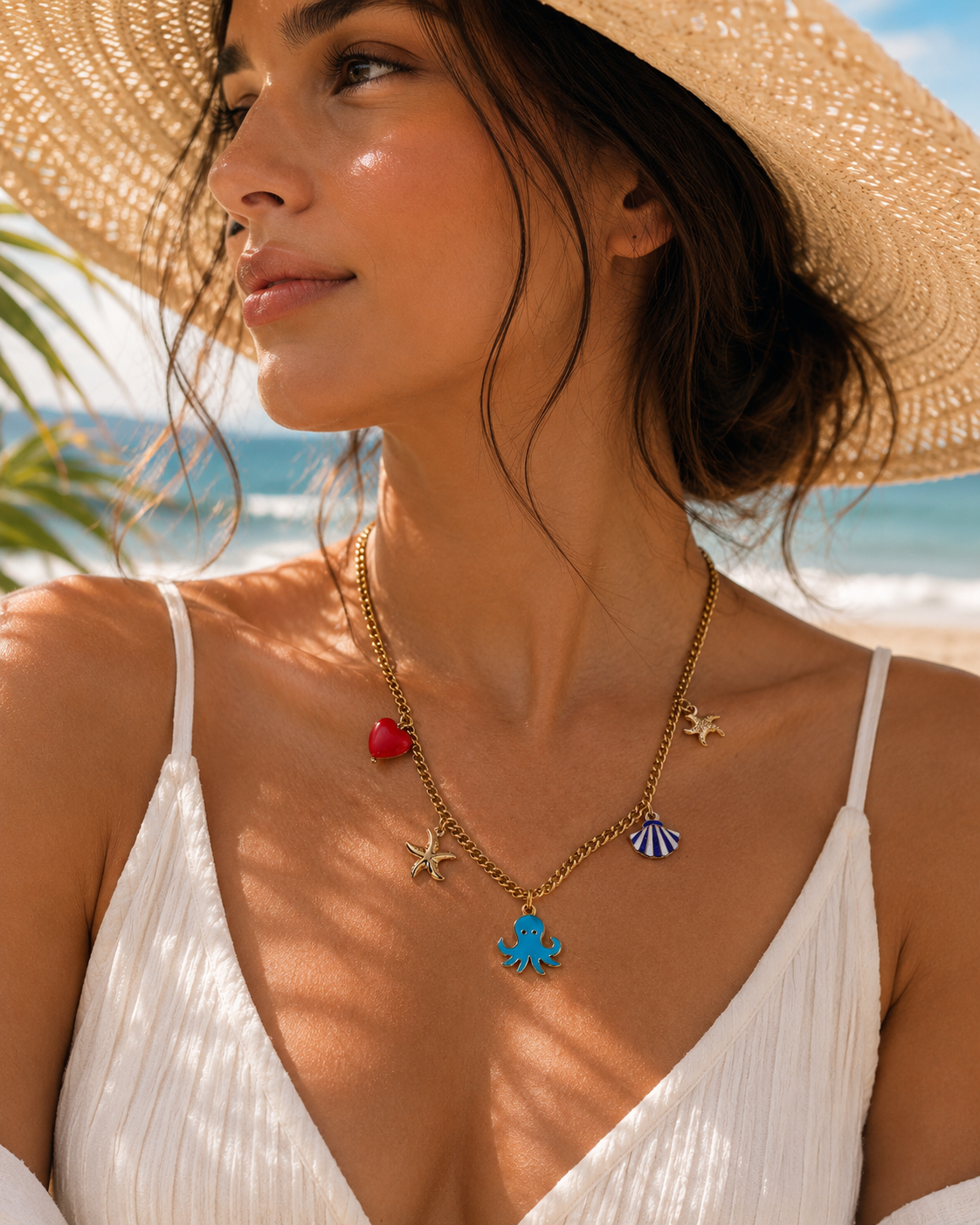 Octopus Charm Necklace