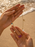Pink Butterfly Charm Necklace