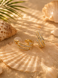 Zircon Stone Earings